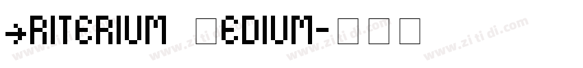 Criterium Medium字体转换